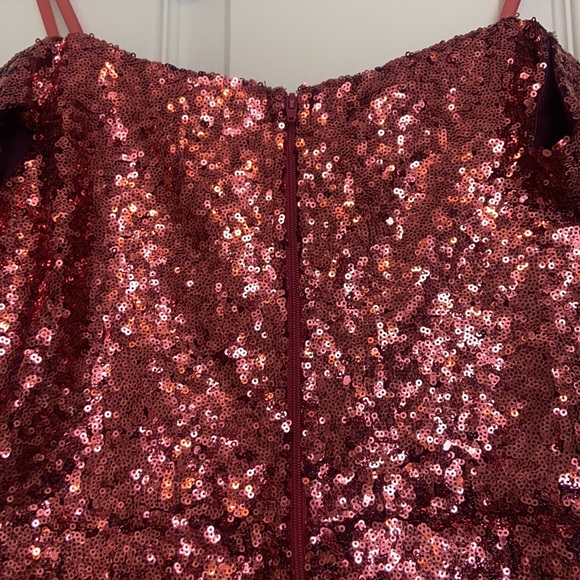 Ombré Sequins Mini Dress - Picture 5 of 6